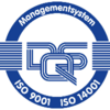 Logo ISO 9001 und ISO 14001 Zertifizierung